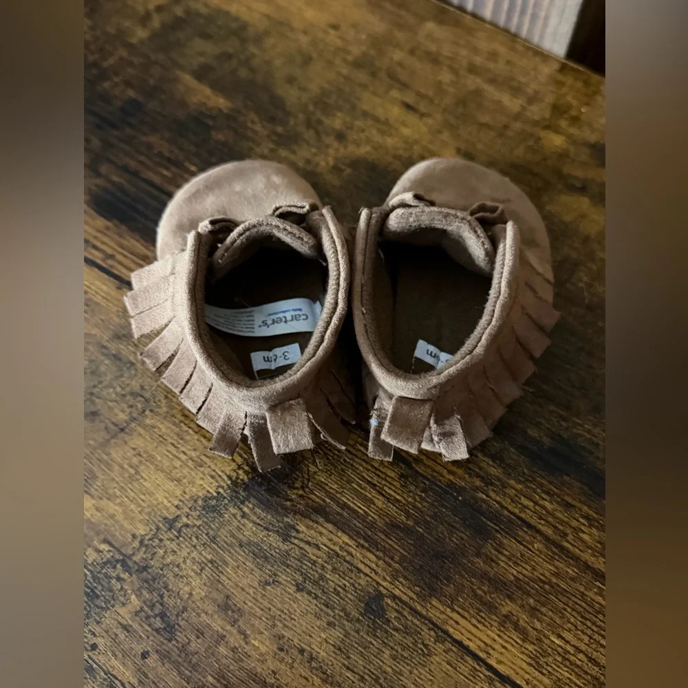 Carter's Tan Kids Moccasins